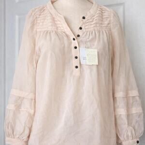 Moda international 100 silk blouse